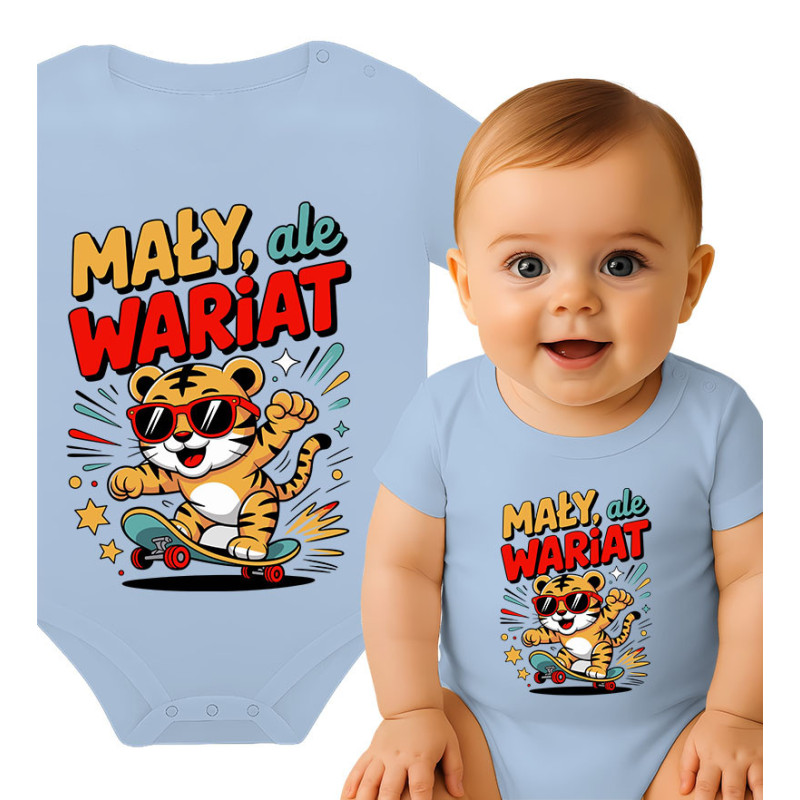 Coole Baby Romper - Skater Tijger Ontwerp