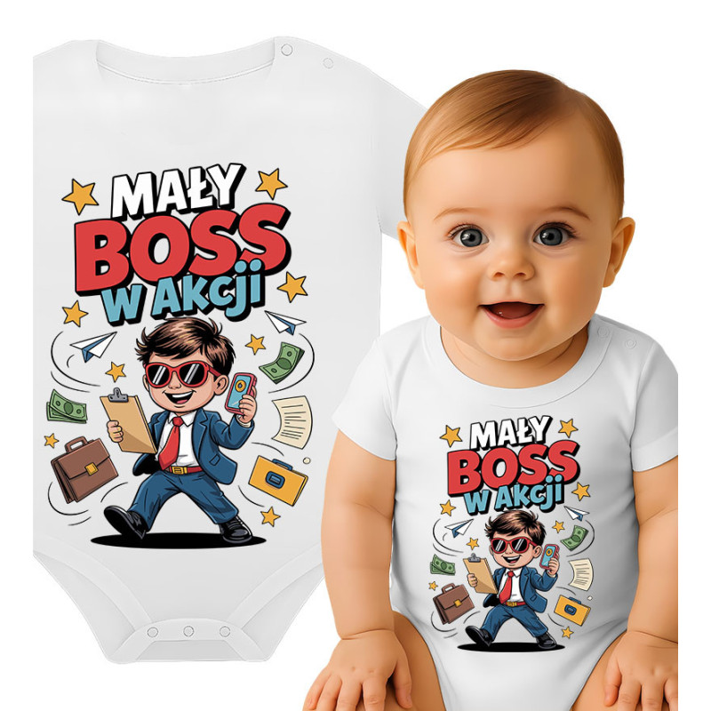 Body dziecęce 'Mały Boss w akcji'