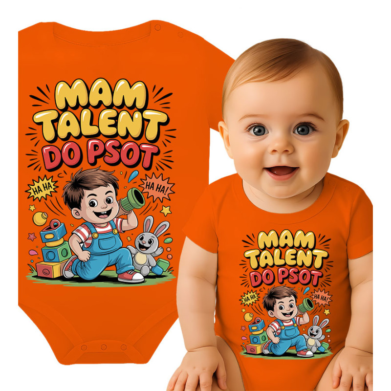 Body dziecęce 'Mam talent do psot'