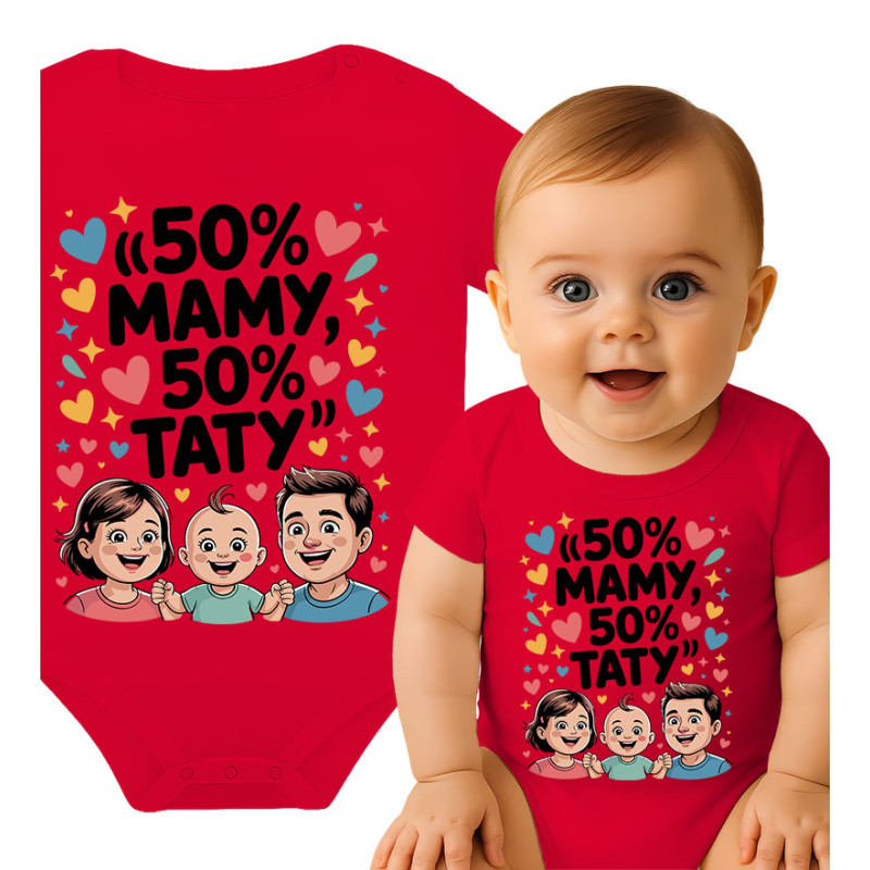 Body dziecęce '50% Mamy, 50% Taty '