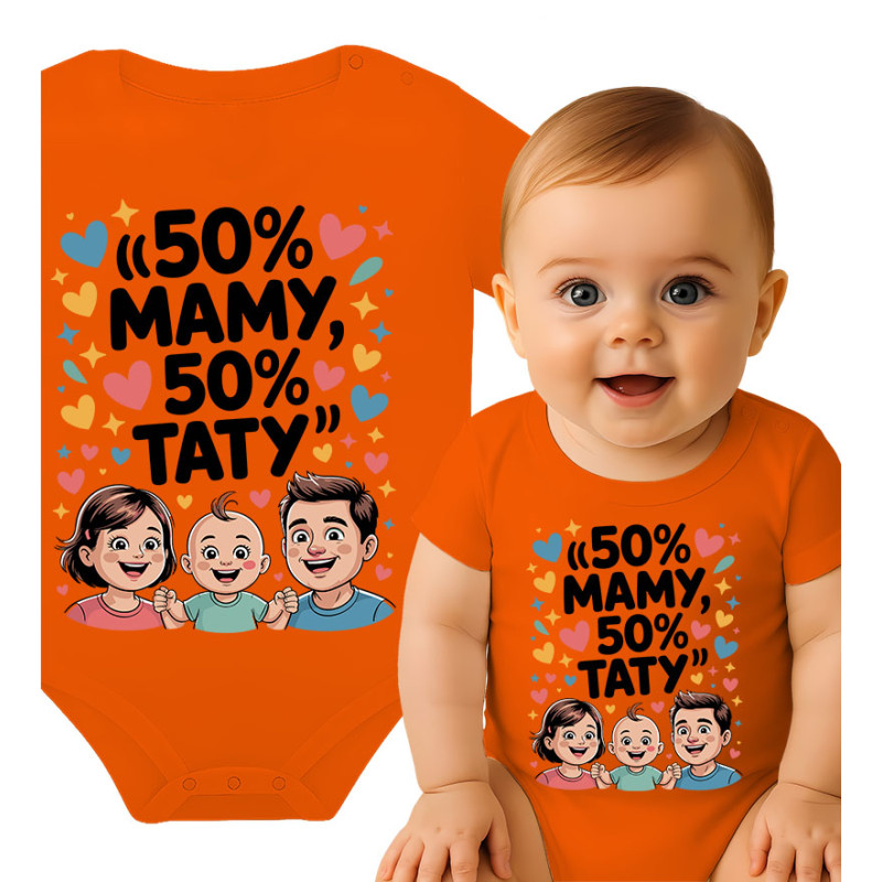 Body dziecęce '50% Mamy, 50% Taty '