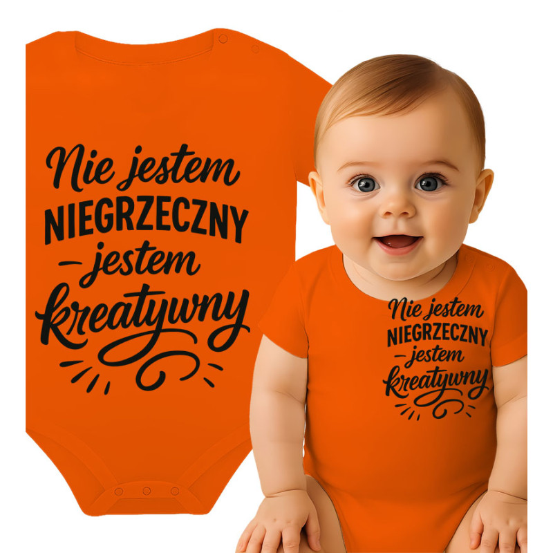 Body dziecęce 'Nie jestem niegrzeczny – jestem kreatywny'