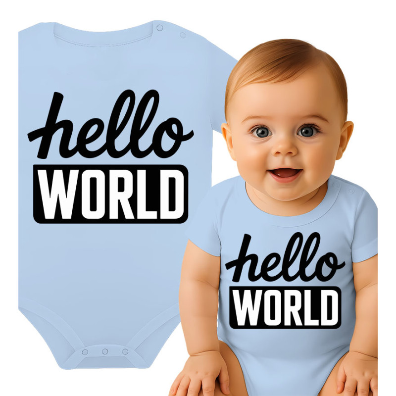 Schattige Baby Romper - Hello World