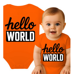 Schattige Baby Romper - Hello World