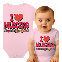 Schattige 'I Love Mleczko' Romper voor Baby's