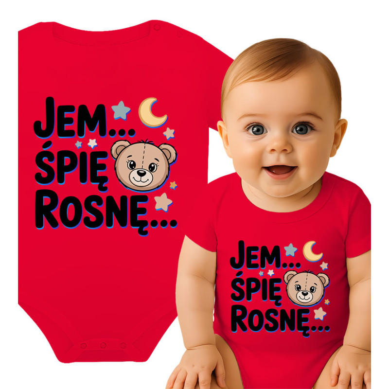 Body dziecęce 'Jem… Śpię… Rosnę…'