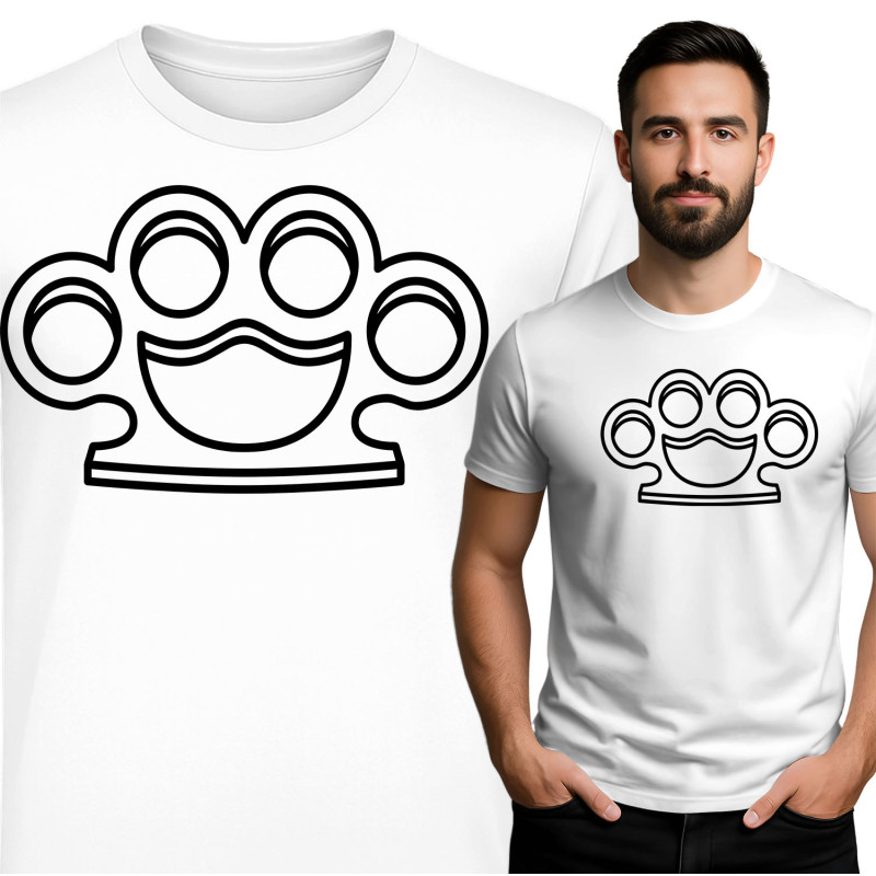 Comfortable and Stylish Knuckle Print T-Shirt