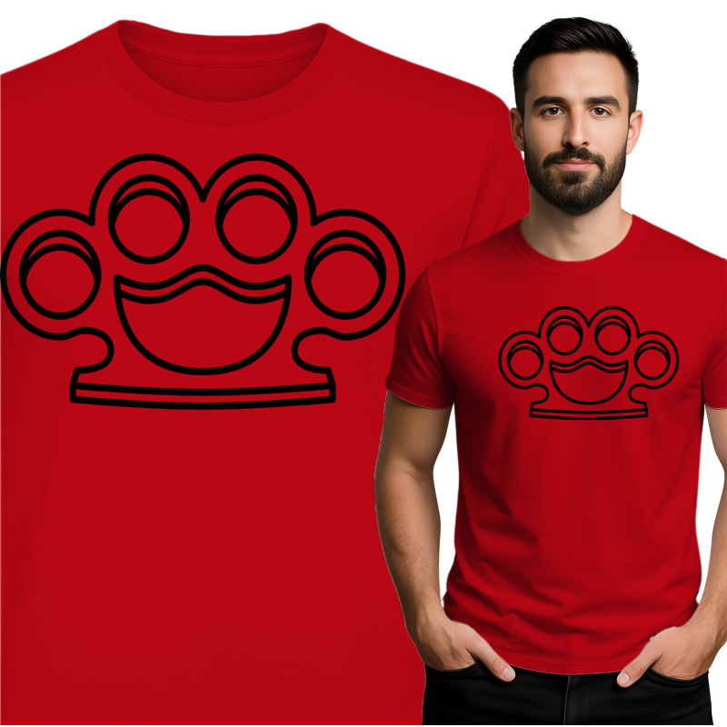 Comfortabel en stijlvol T-shirt met knuckleprint