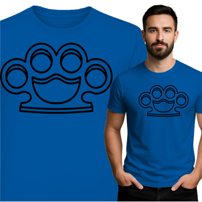 Comfortabel en stijlvol T-shirt met knuckleprint
