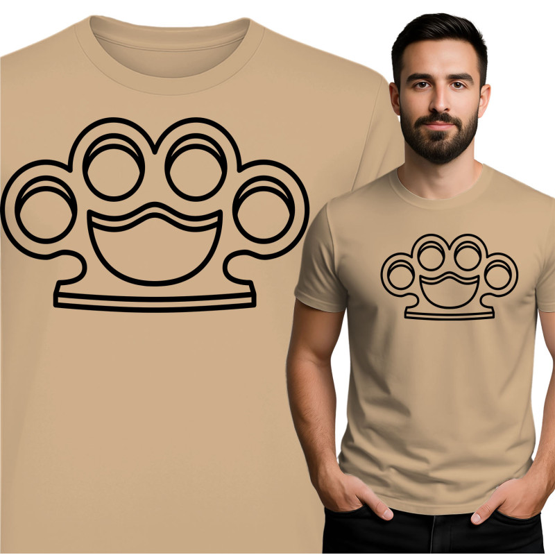 Comfortable and Stylish Knuckle Print T-Shirt