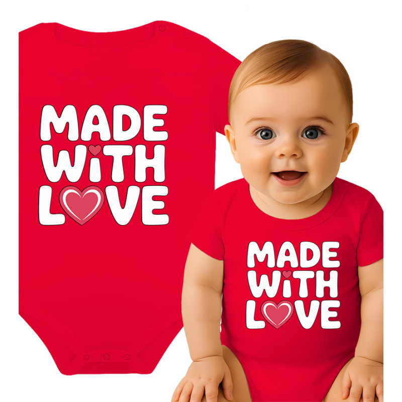 Babyrompertje 'Made With Love'
