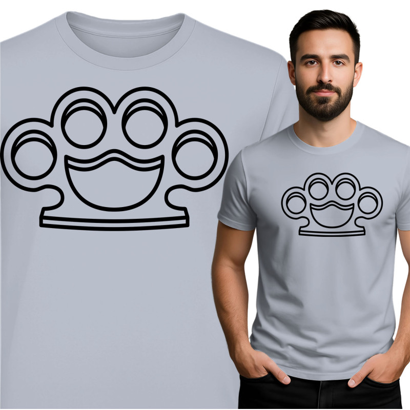 Comfortabel en stijlvol T-shirt met knuckleprint