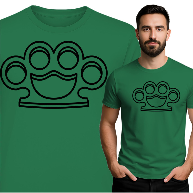 Comfortabel en stijlvol T-shirt met knuckleprint