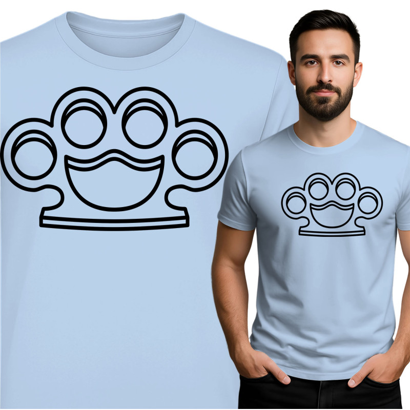 Comfortabel en stijlvol T-shirt met knuckleprint