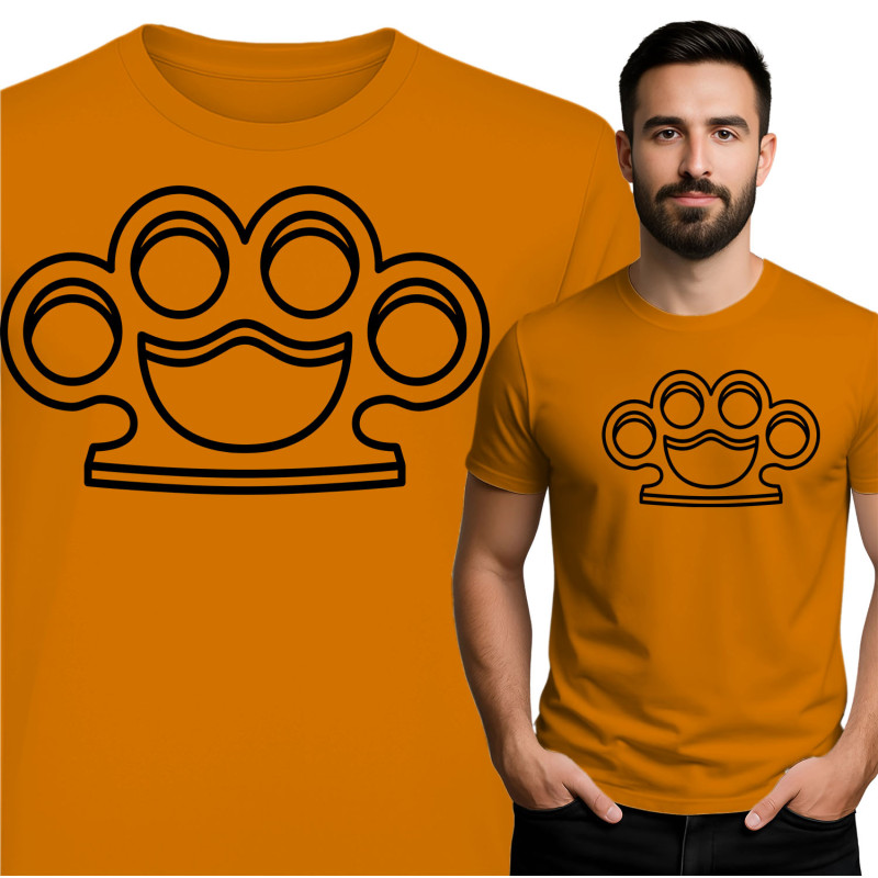 Comfortabel en stijlvol T-shirt met knuckleprint