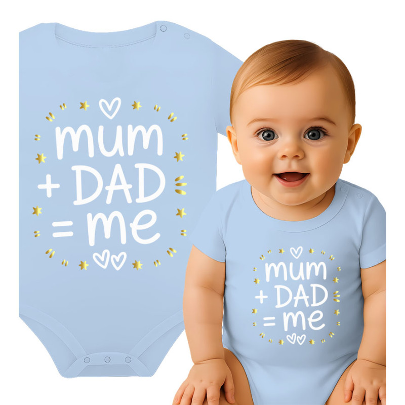 Body dziecęce ' MUM and DAD equals to ME '
