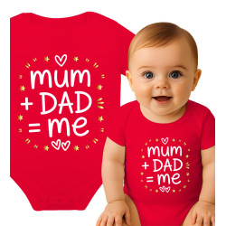 Body dziecęce ' MUM and DAD equals to ME '