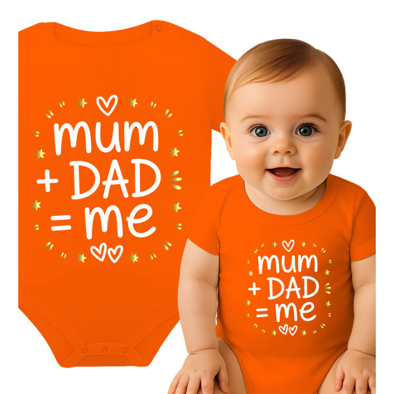 Body dziecęce ' MUM and DAD equals to ME '