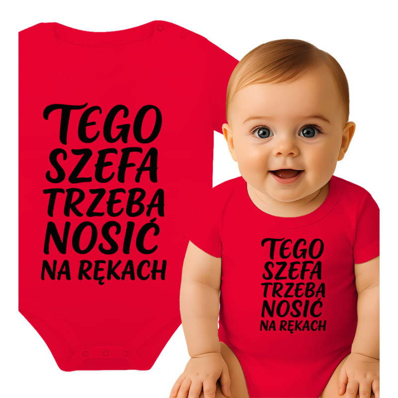 Body dziecęce 'Tego szefa trzeba nosić na rękach'