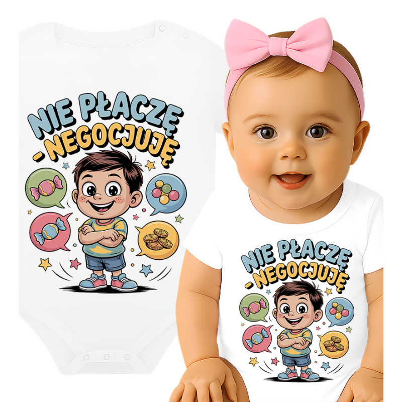 Don't Cry - Negotiate Baby Romper