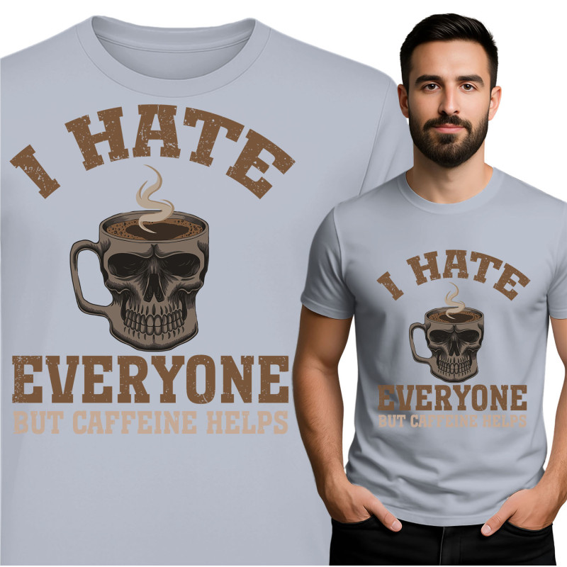 Funny Skull Coffee T-Shirt