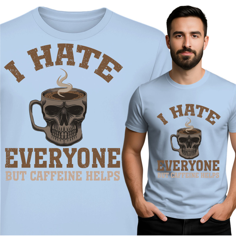 Funny Skull Coffee T-Shirt