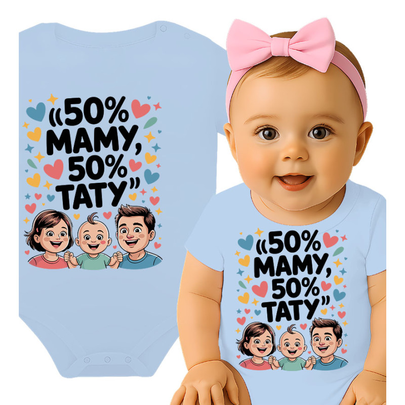 Body dziecęce '50% Mamy, 50% Taty '