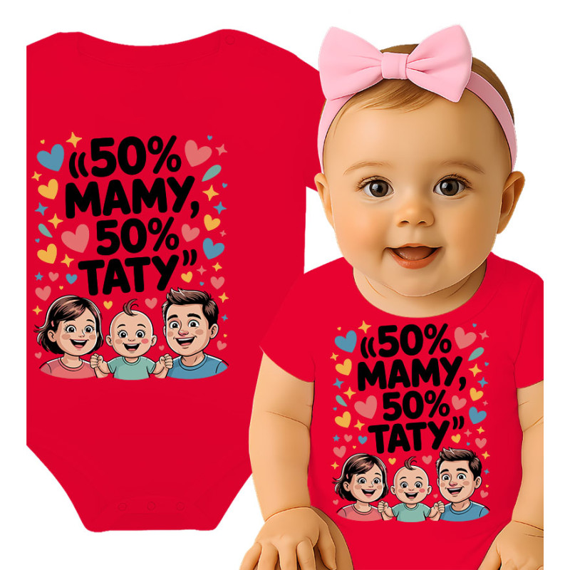 Body dziecęce '50% Mamy, 50% Taty '