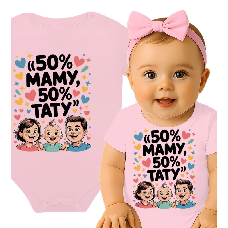 Body dziecęce '50% Mamy, 50% Taty '