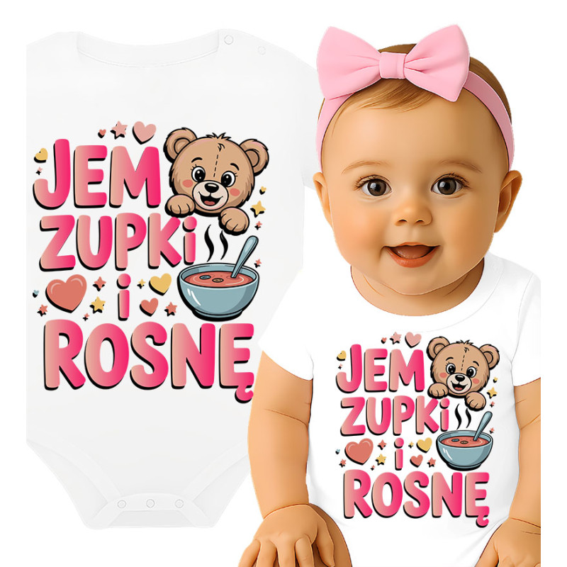 Body dziecęce 'Jem zupki i rosnę'