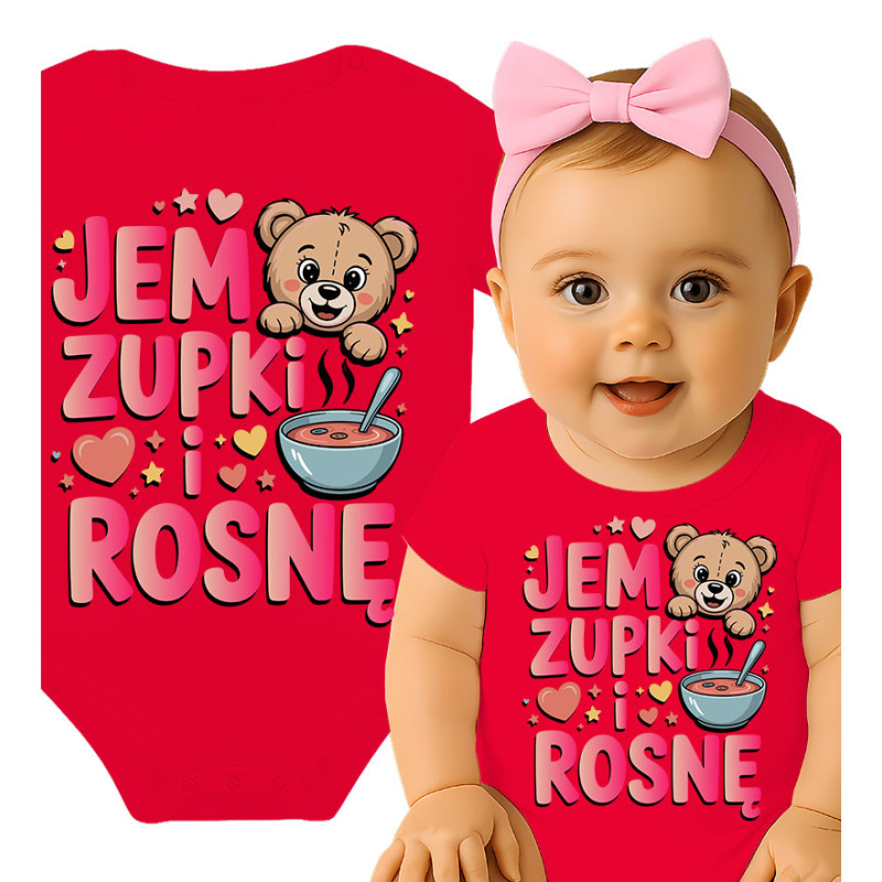 Body dziecęce 'Jem zupki i rosnę'