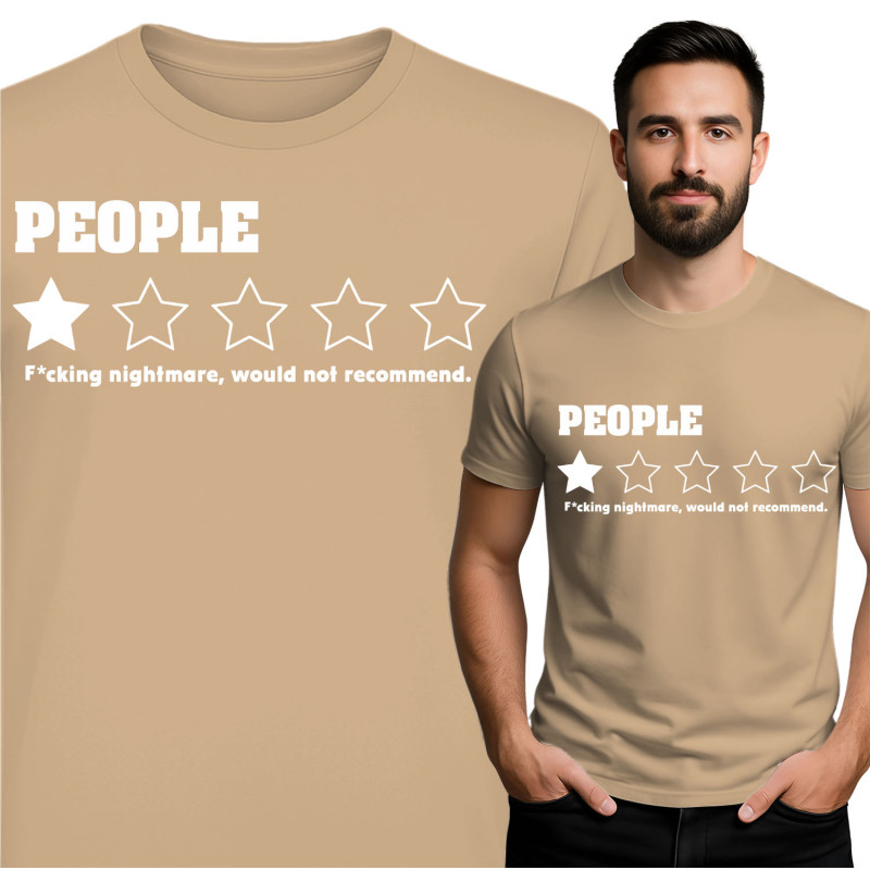 Unieke Grafische T-Shirt - Mensen Beoordeling