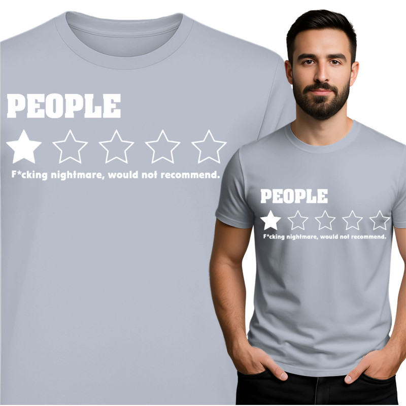 Unieke Grafische T-Shirt - Mensen Beoordeling