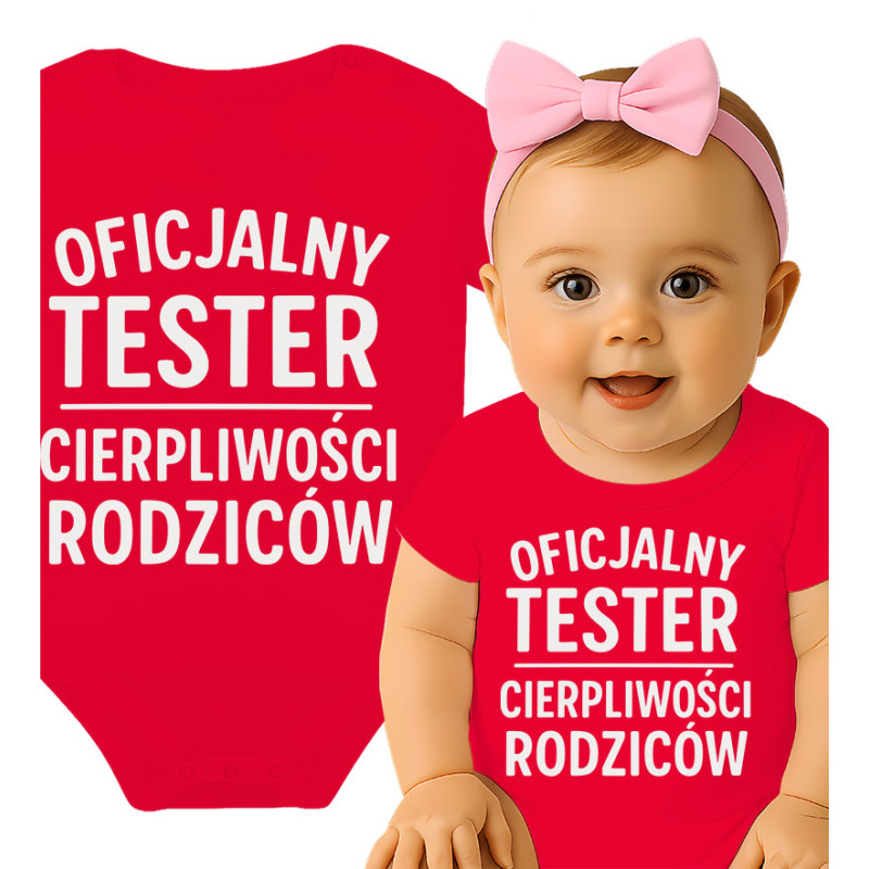 Body dziecęce  'Oficjalny Tester Cierpliwości Rodziców'