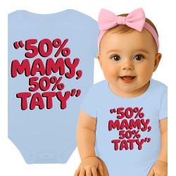 '50% MAMY, 50% TATY' Baby Romper