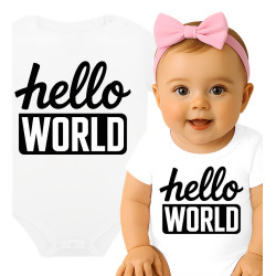 body dziecięce 'Hello World'