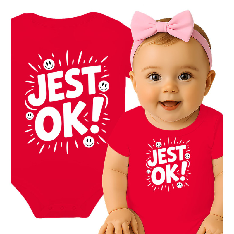 Schattige 'Jest OK!' Baby Romper