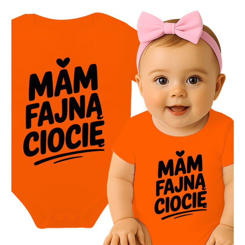 body dziecięce  'Mam fajną ciocię'