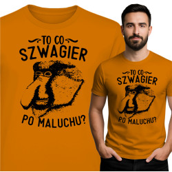Koszulka „Szwagier po maluchu?” – Zabawna koszulka z Nosaczem