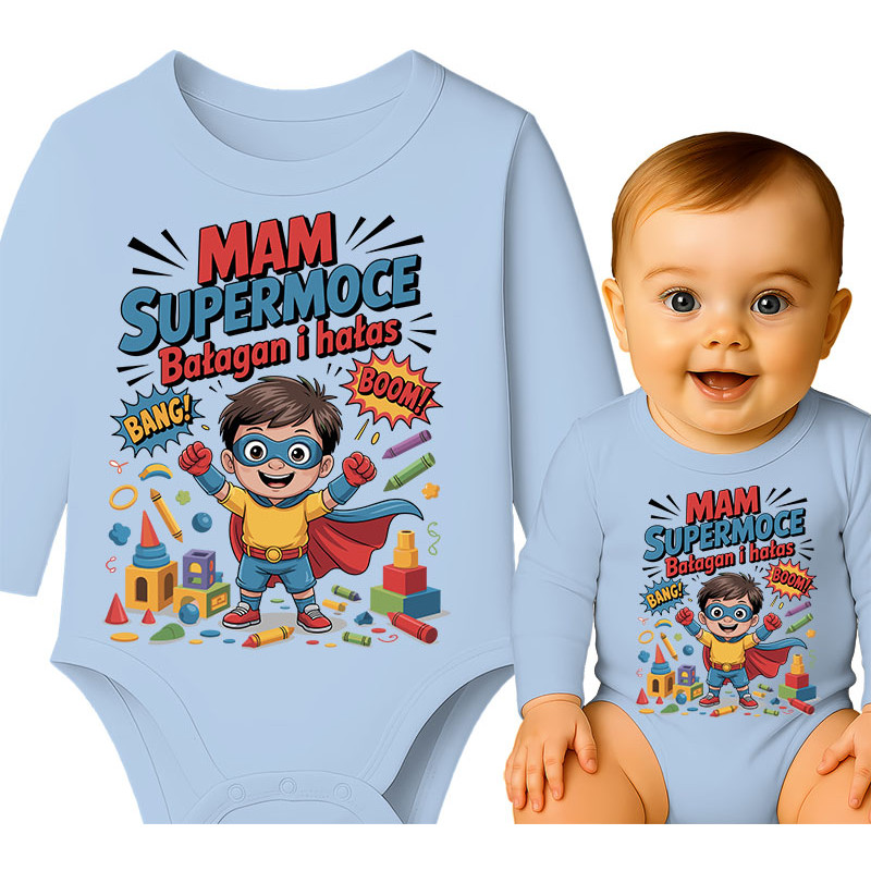 Body dziecęce  'Mam Supermoce – Bałagan i Hałas'