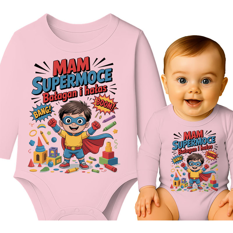 Body dziecęce  'Mam Supermoce – Bałagan i Hałas'