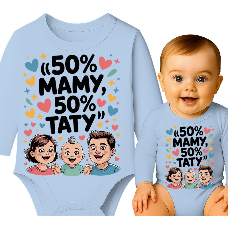 Body dziecęce '50% Mamy, 50% Taty '