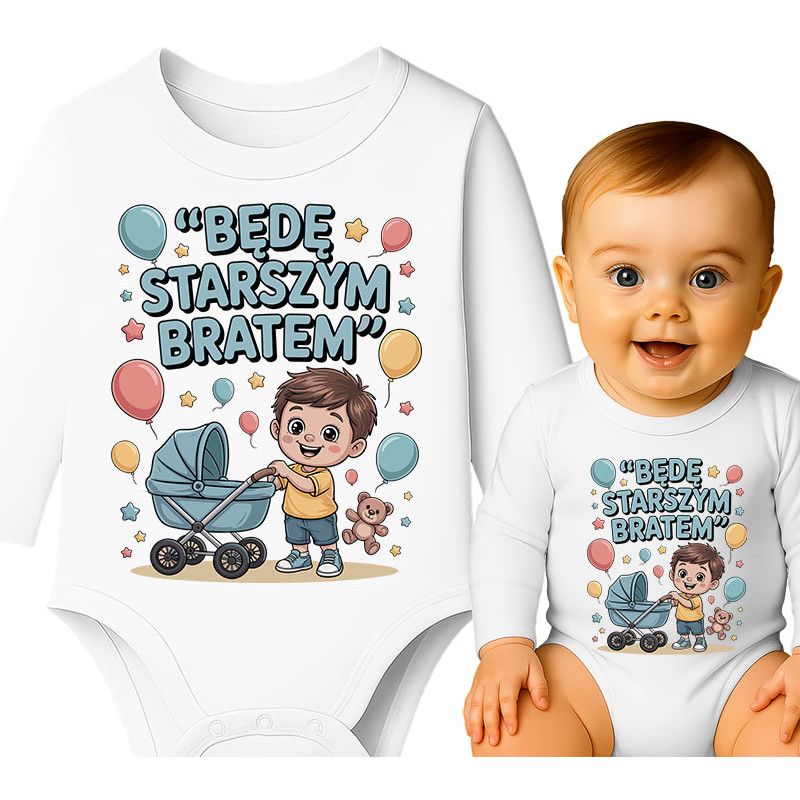 Body dziecęce 'Będę starszym bratem'