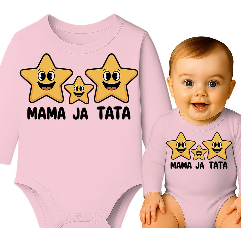 Cute Baby Bodysuit with Star Design