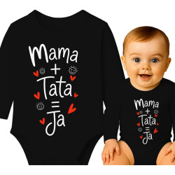 Schattige Baby Outfit met Familie-Thema