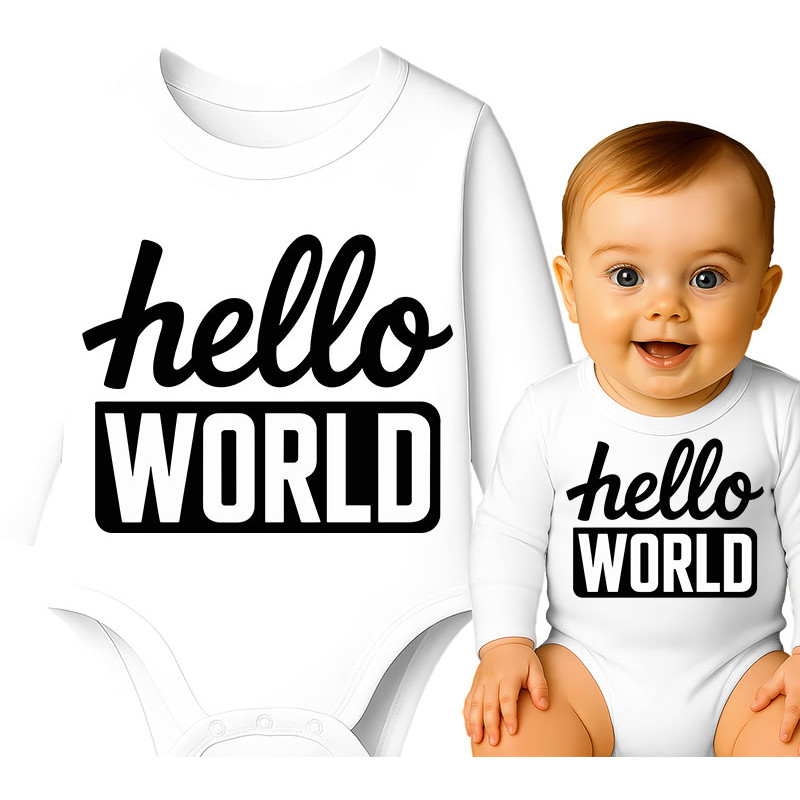Body dziecęce  'Hello World'