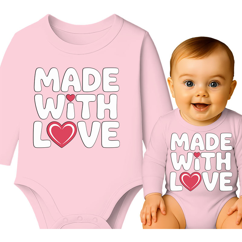 Baby Romper 'Made with Love'