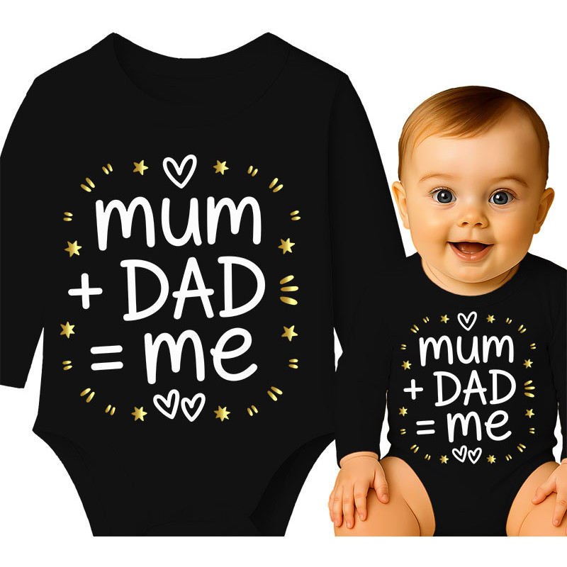 Body dziecęce ' MUM and DAD equals to ME '