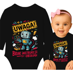 Schattige Baby Romper met Robot Print