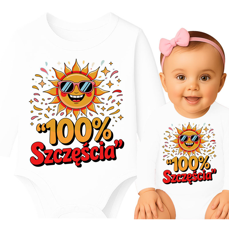 Body dziecęce '100% Szczęścia'